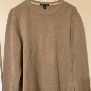 MENS BANANA REPUBLIC TAN PULLOVER SWEATER